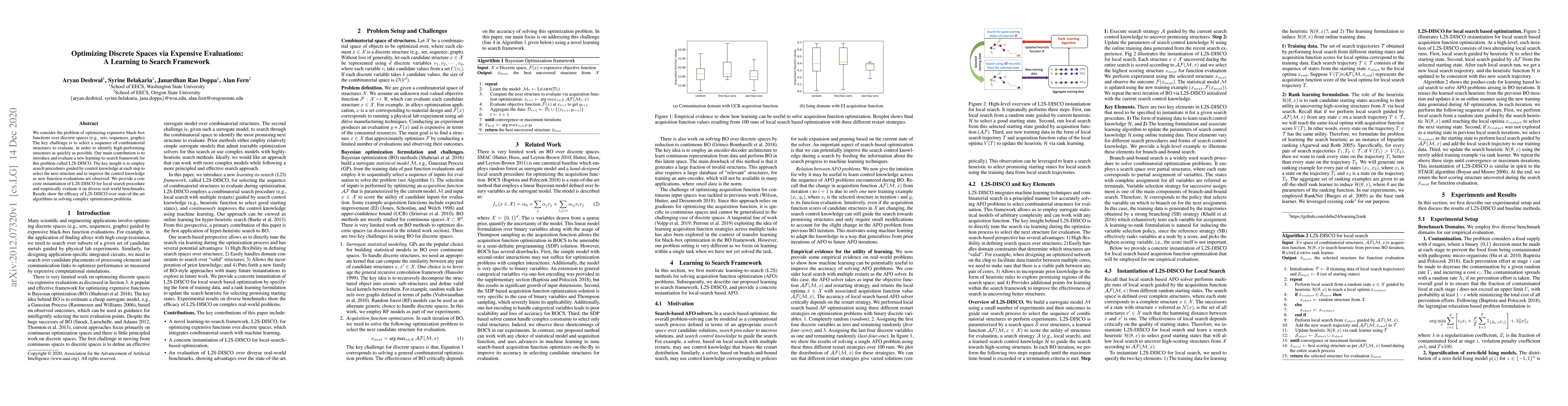 Thumbnail for Optimizing Discrete Spaces via Expensive Evaluations: A Learning to
  Search Framework