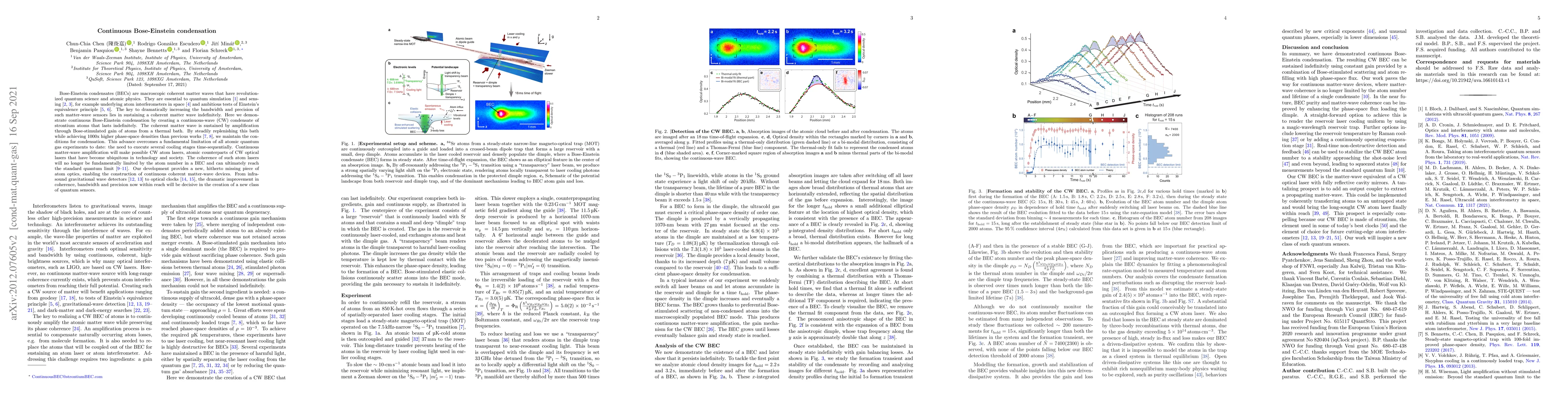 Thumbnail for Continuous Bose-Einstein condensation