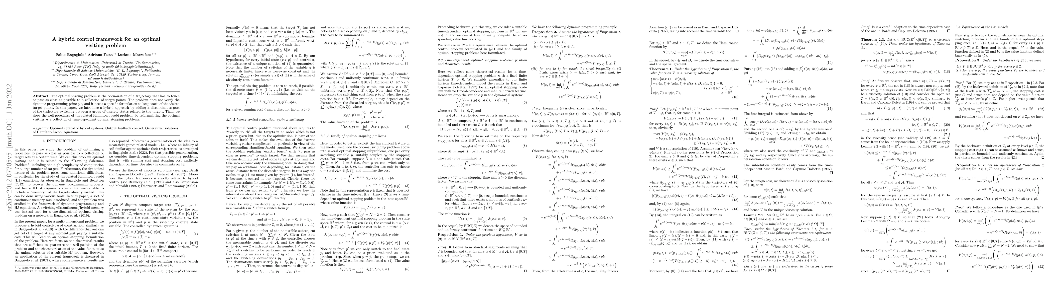 Thumbnail for A hybrid control framework for an optimal visiting problem