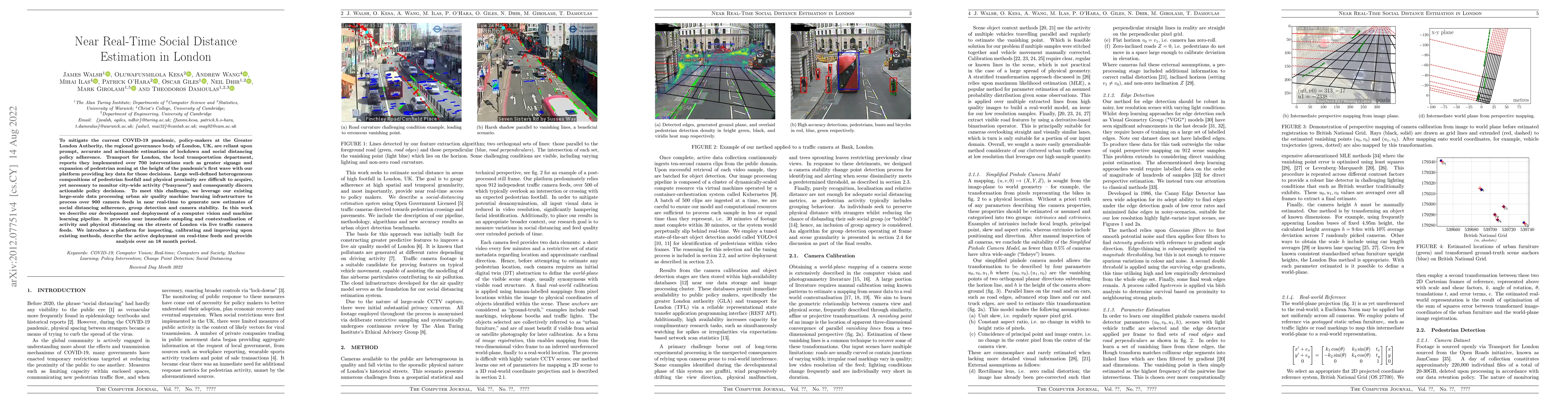 Thumbnail for Near Real-Time Social Distance Estimation in London