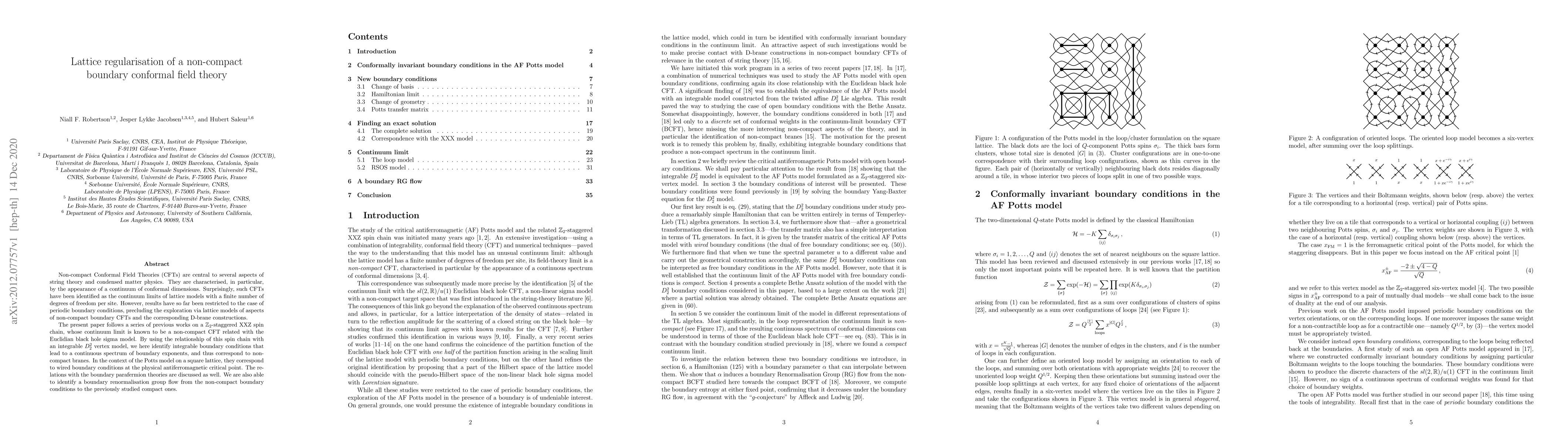 Thumbnail for Lattice regularisation of a non-compact boundary conformal field theory