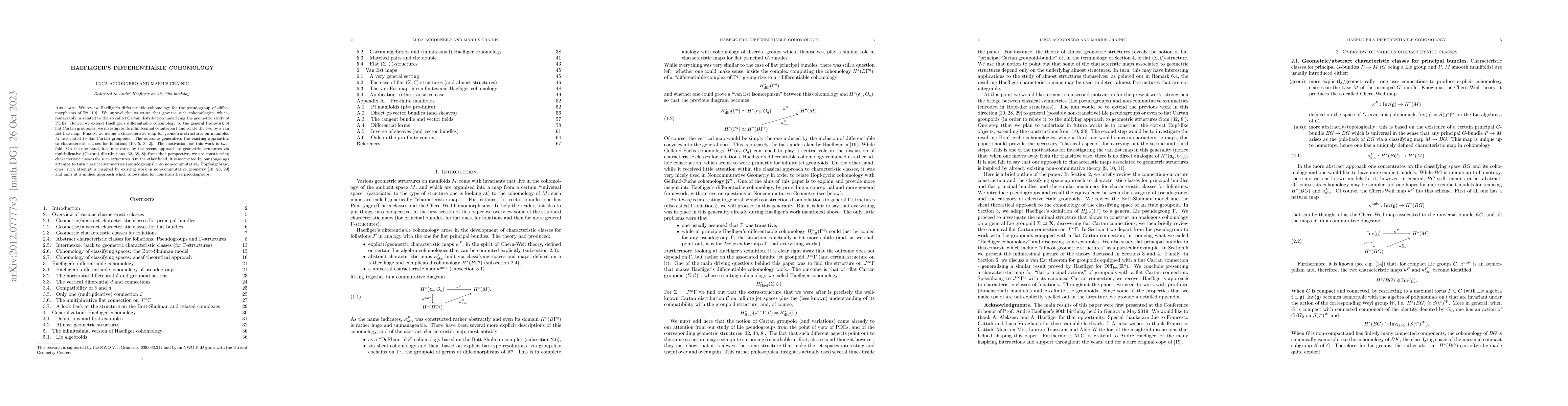 Thumbnail for Haefliger's differentiable cohomology