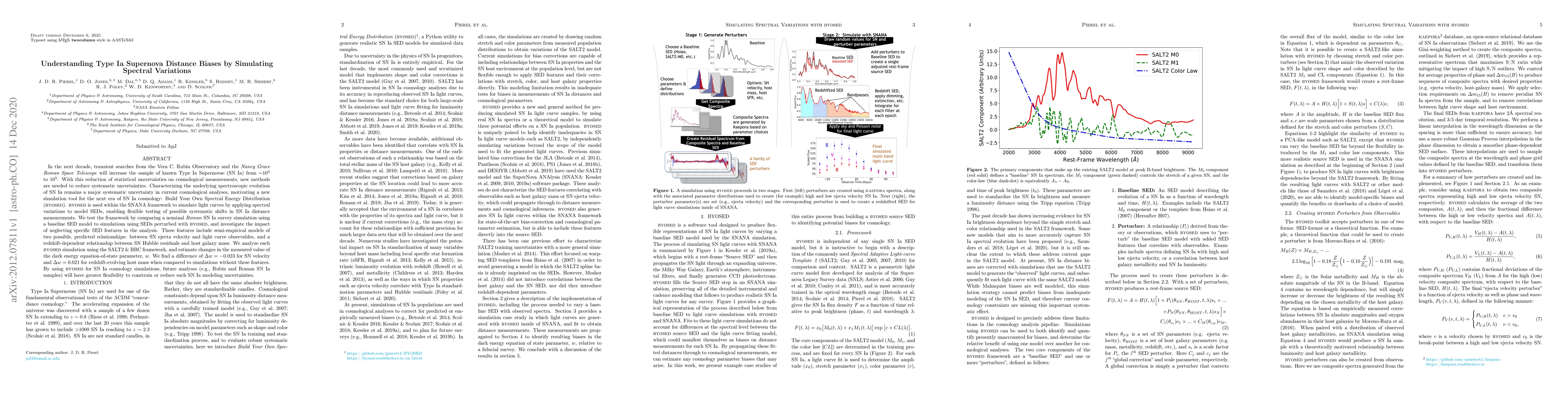 Thumbnail for Understanding Type Ia Supernova Distance Biases by Simulating Spectral
  Variations