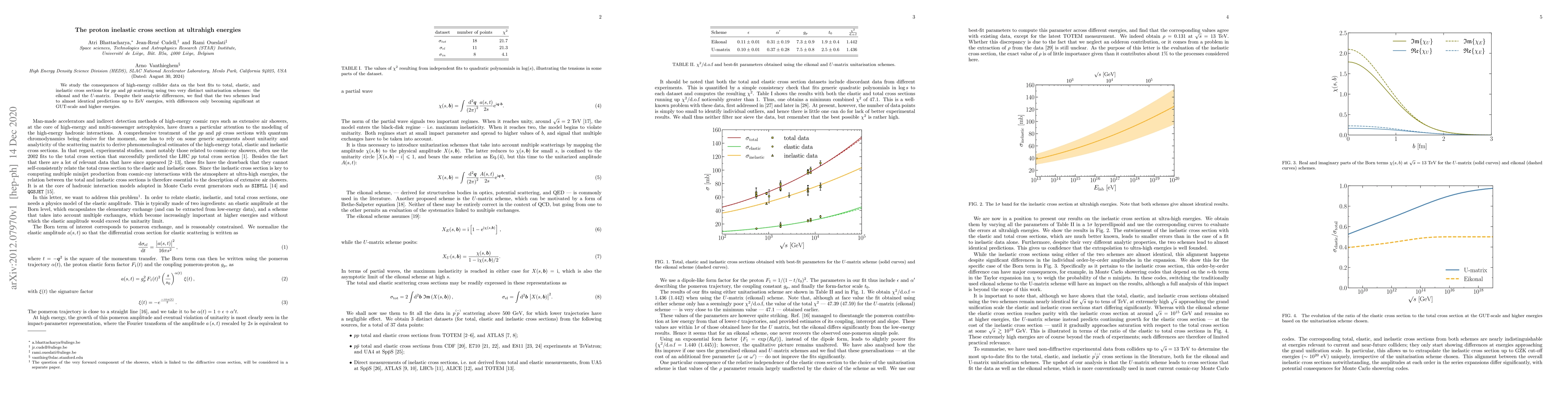 Thumbnail for The proton inelastic cross section at ultrahigh energies