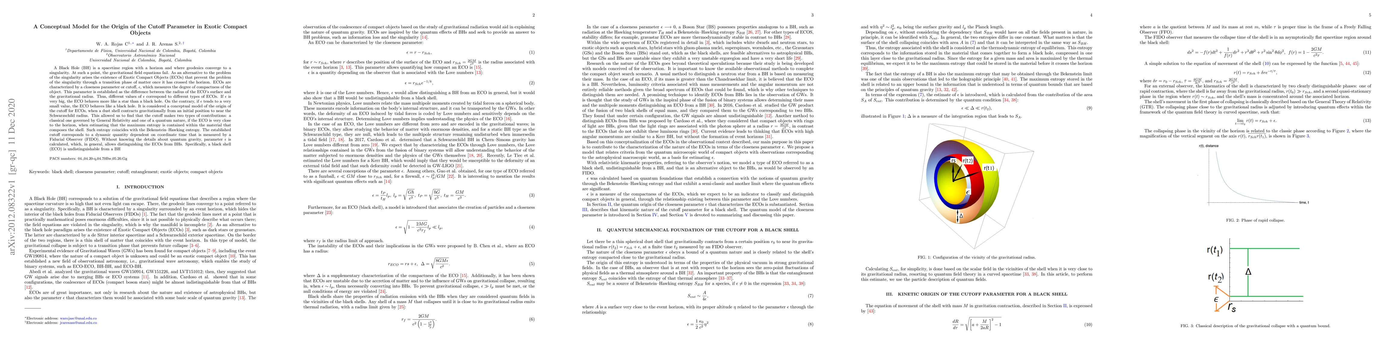 Thumbnail for A Conceptual Model for the Origin of the Cutoff Parameter in Exotic
  Compact Objects