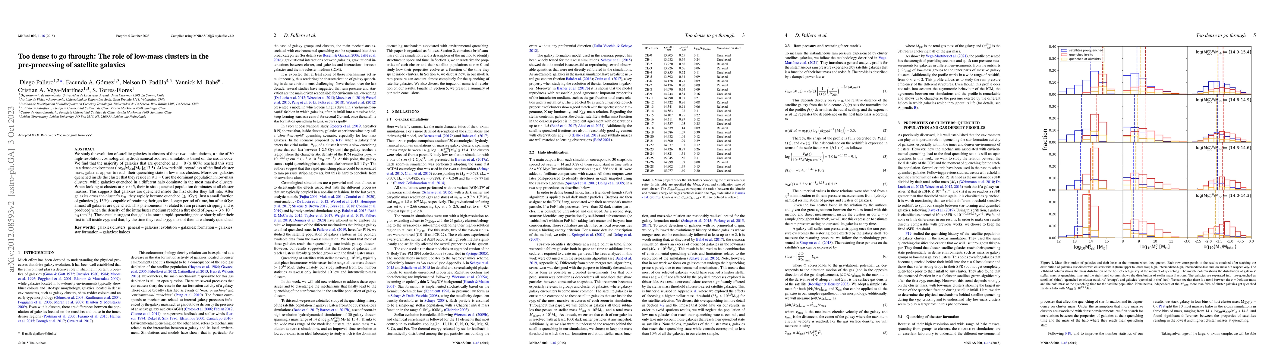 Thumbnail for Too dense to go through: The importance of low-mass clusters for
  satellite quenching