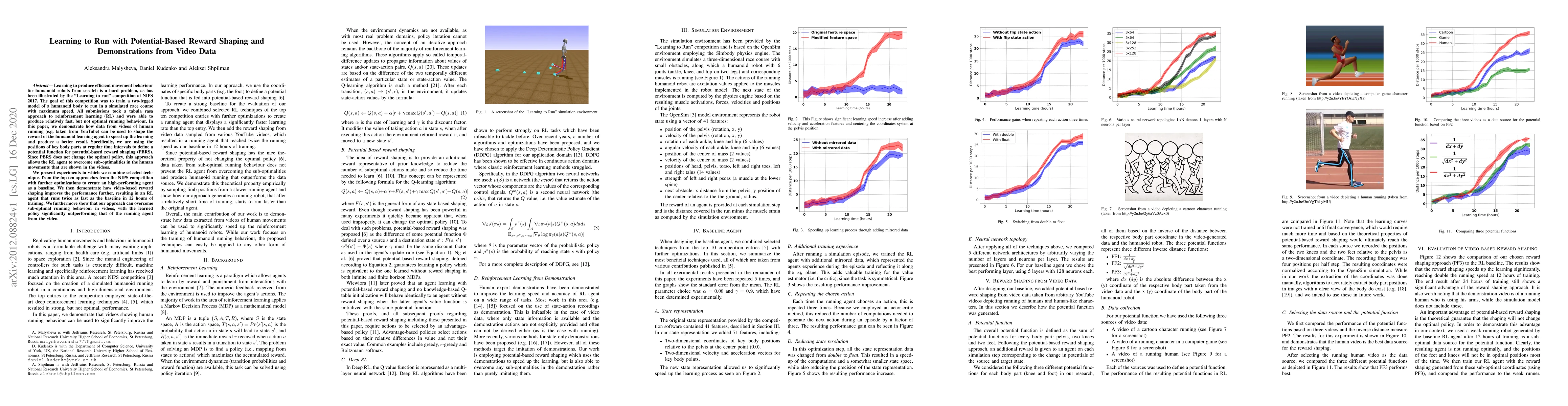 Thumbnail for Learning to Run with Potential-Based Reward Shaping and Demonstrations
  from Video Data