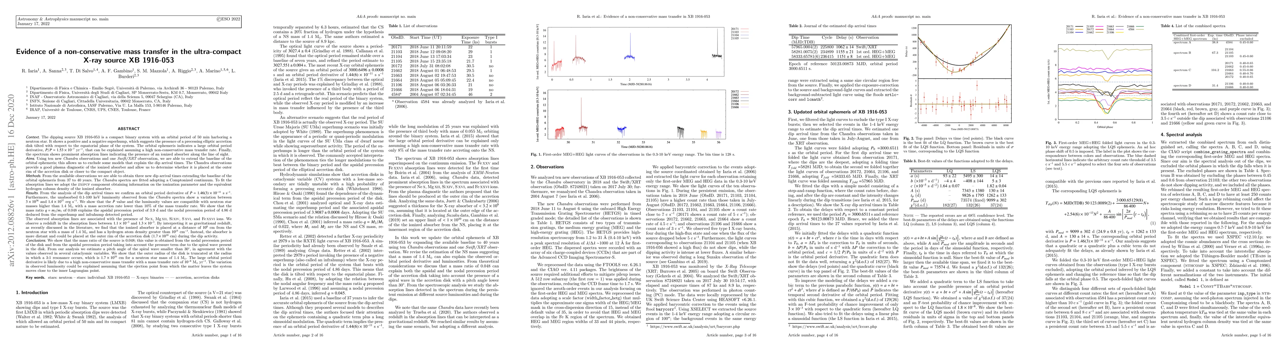 Thumbnail for Evidence of a non-conservative mass transfer in the ultra-compact X-ray
  source XB 1916-053