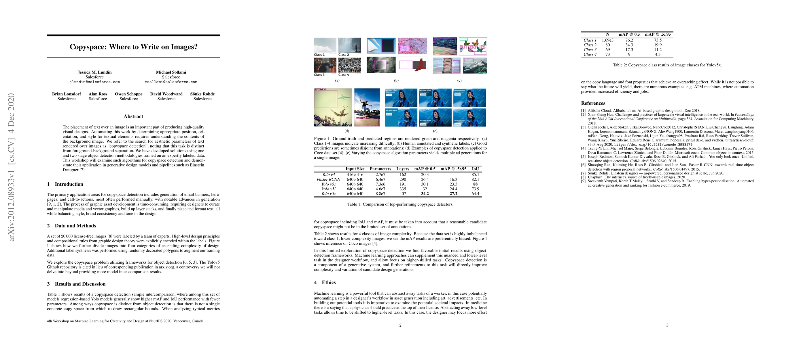 Thumbnail for Copyspace: Where to Write on Images?