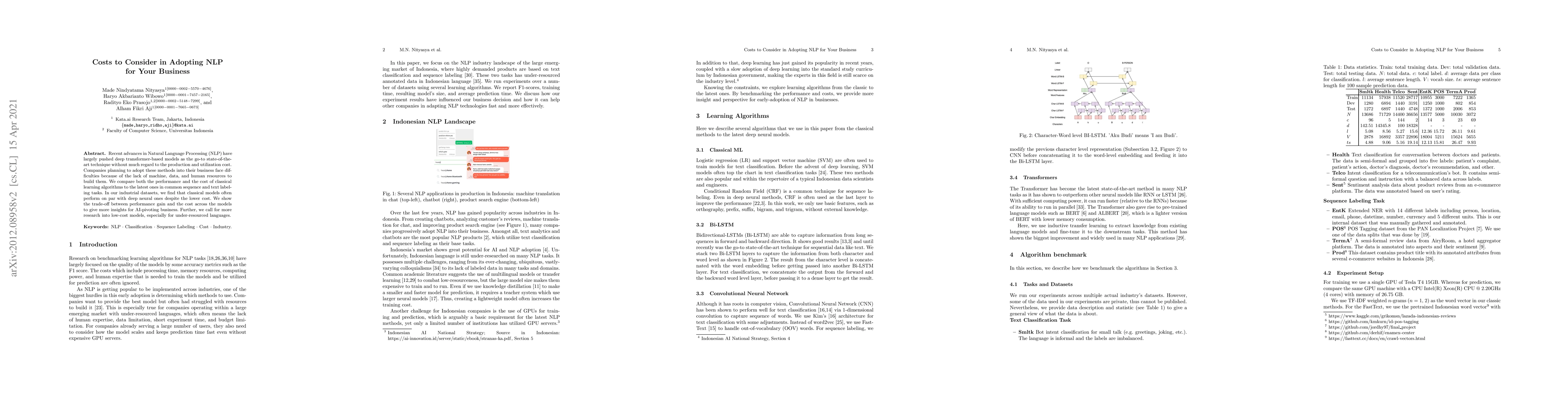 Thumbnail for Costs to Consider in Adopting NLP for Your Business