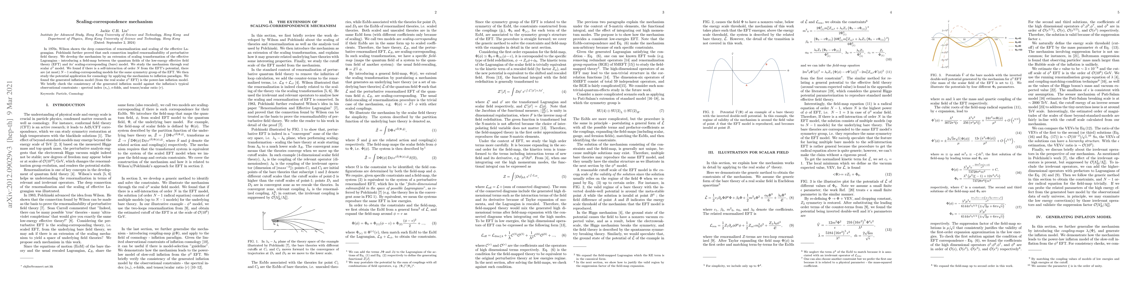 Thumbnail for Scaling-correspondence mechanism