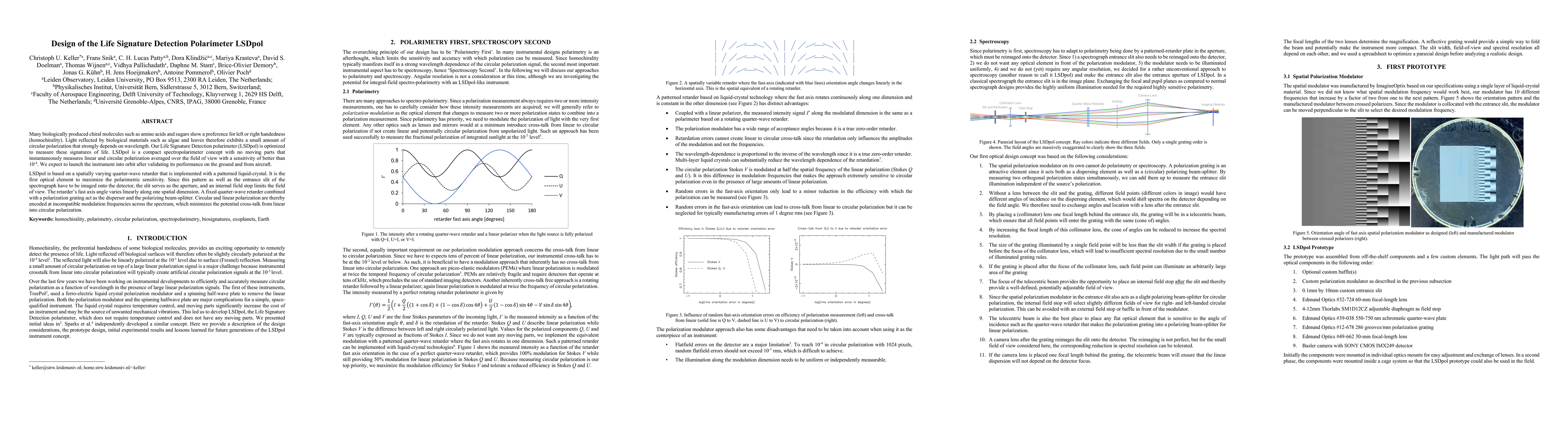 Thumbnail for Design of the Life Signature Detection Polarimeter LSDpol