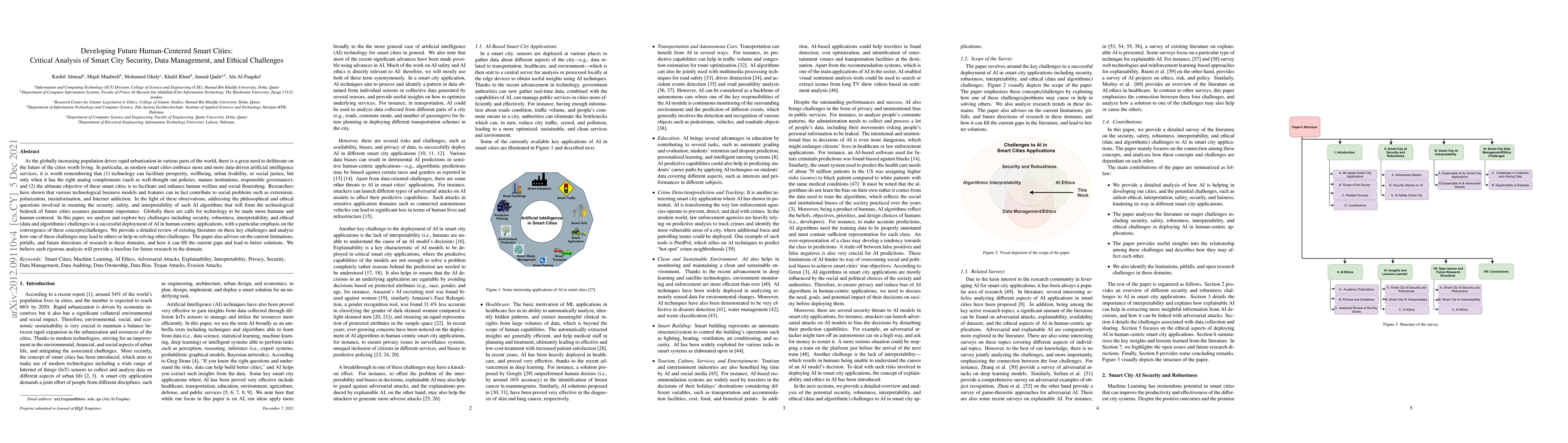 Thumbnail for Developing Future Human-Centered Smart Cities: Critical Analysis of
  Smart City Security, Interpretability, and Ethical Challenges