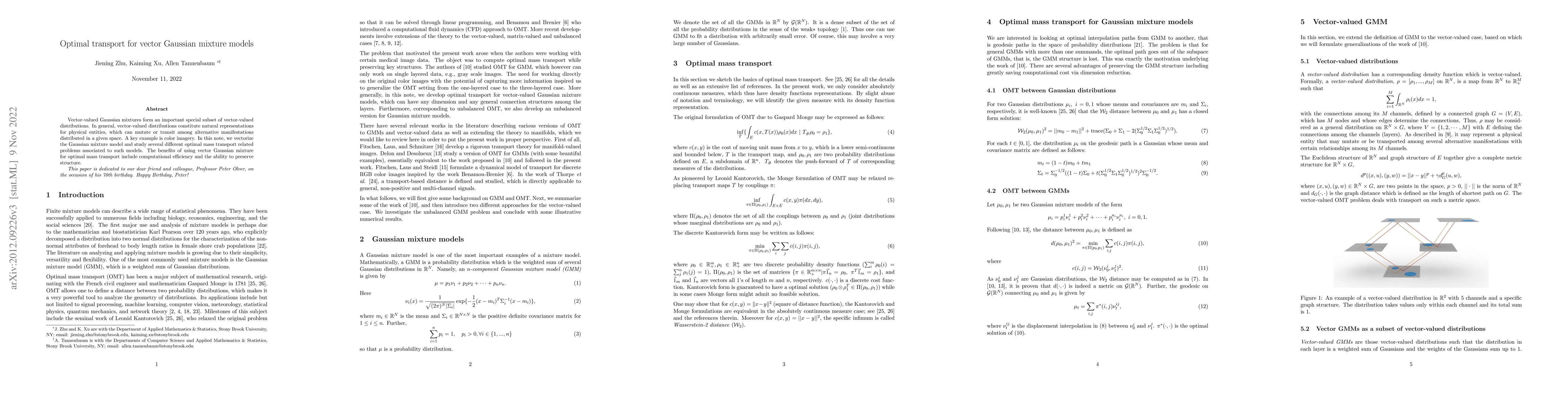 Thumbnail for Optimal transport for vector Gaussian mixture models