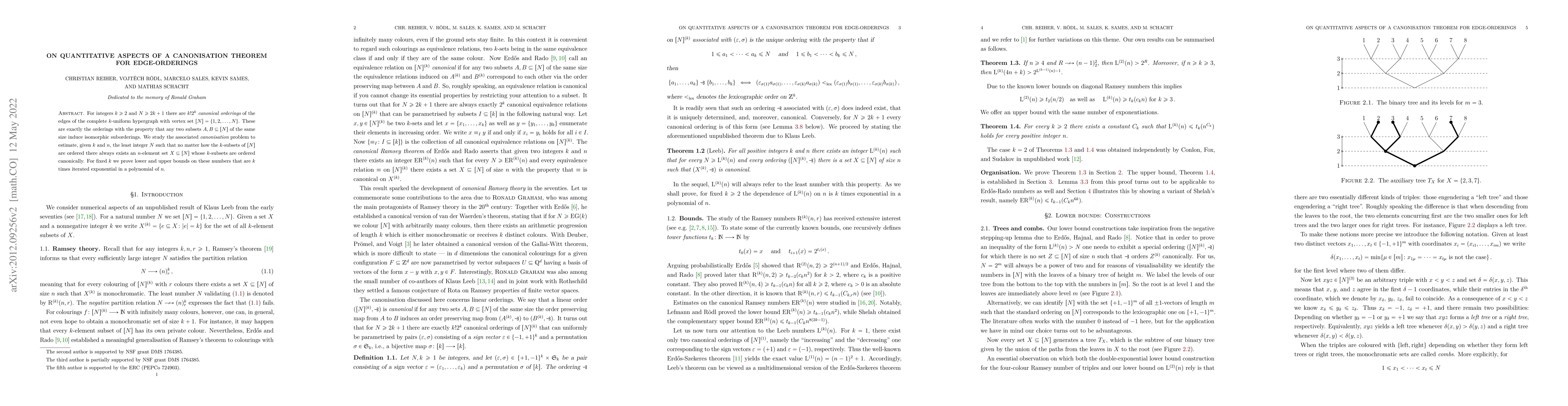 Thumbnail for On quantitative aspects of a canonisation theorem for edge-orderings