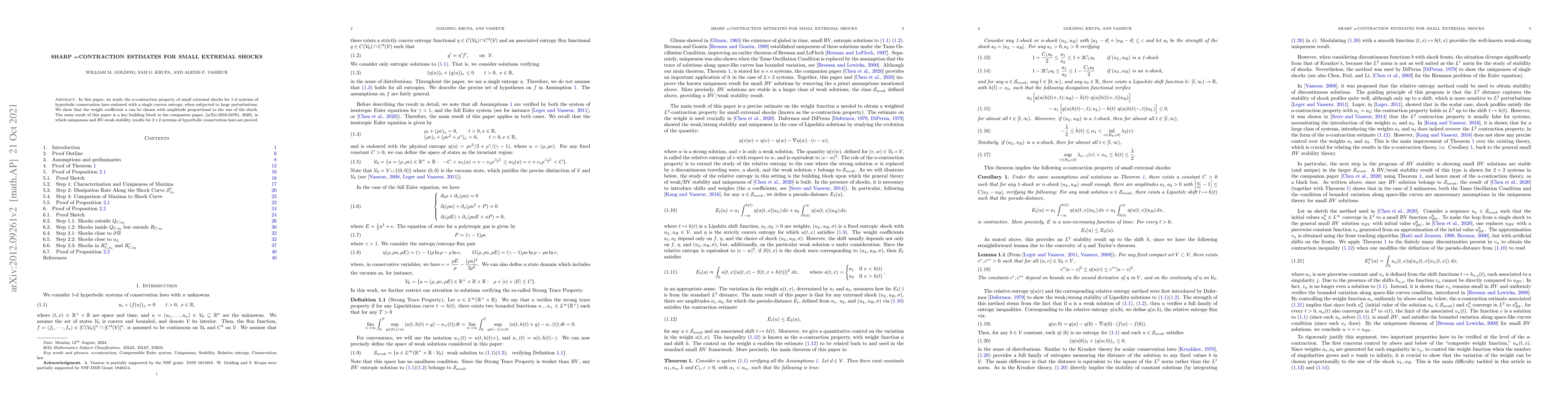 Thumbnail for Sharp a-contraction estimates for small extremal shocks