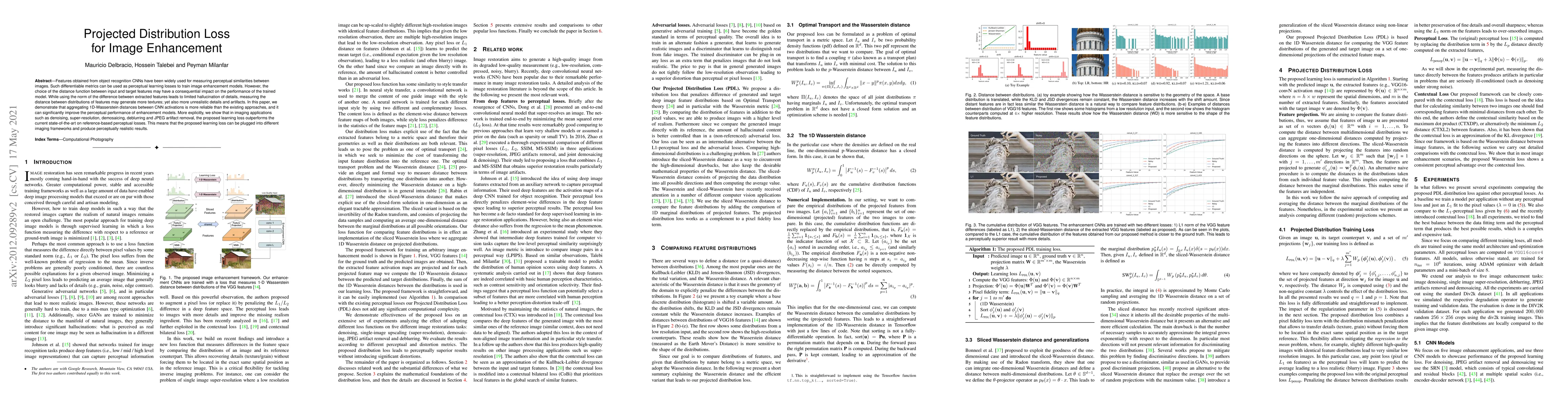 Thumbnail for Projected Distribution Loss for Image Enhancement
