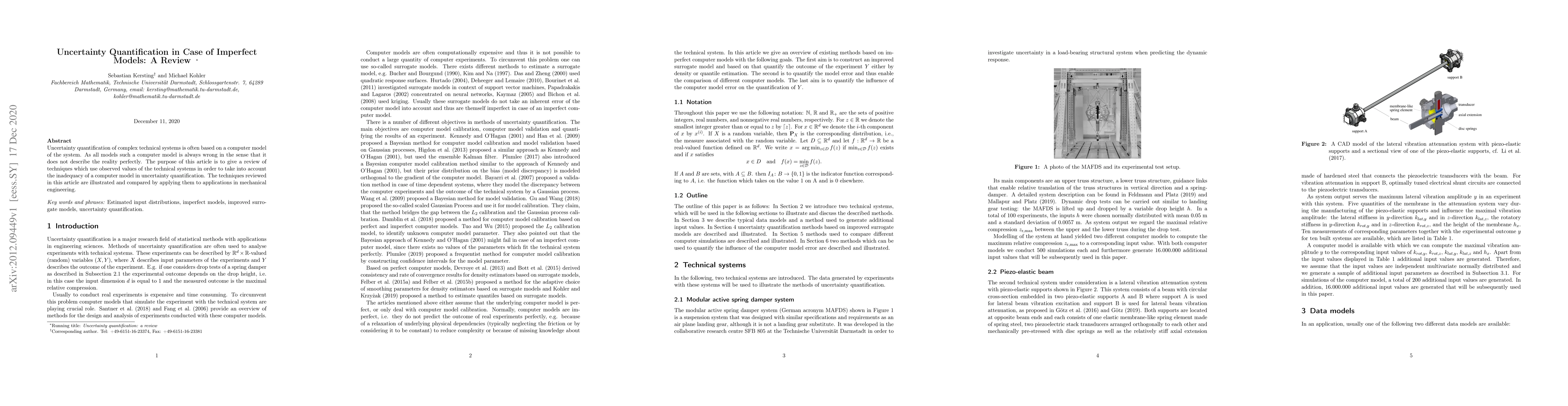 Thumbnail for Uncertainty Quantification in Case of Imperfect Models: A Review