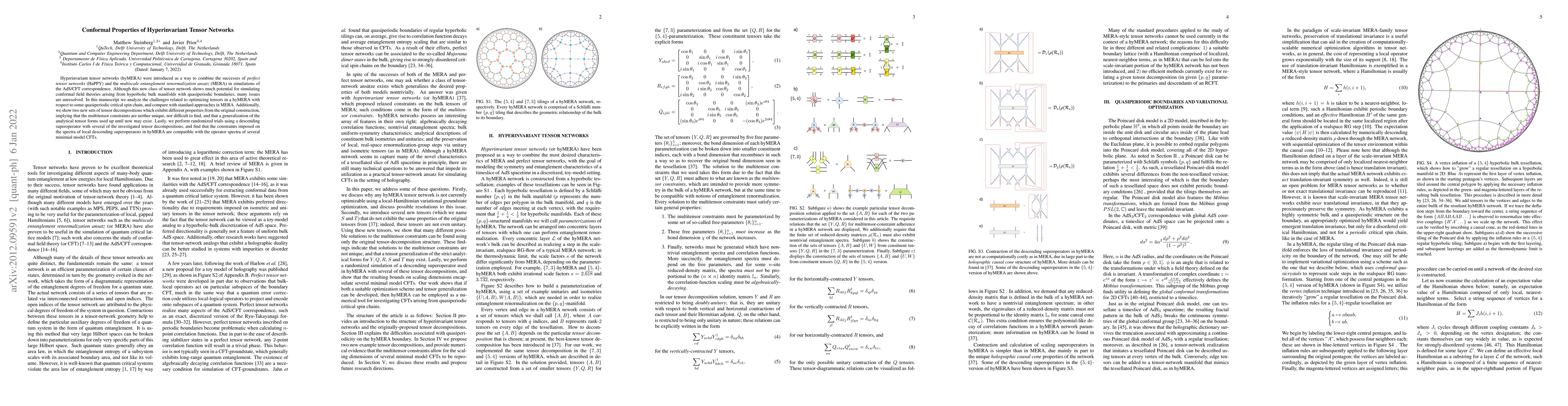 Thumbnail for Conformal Properties of Hyperinvariant Tensor Networks