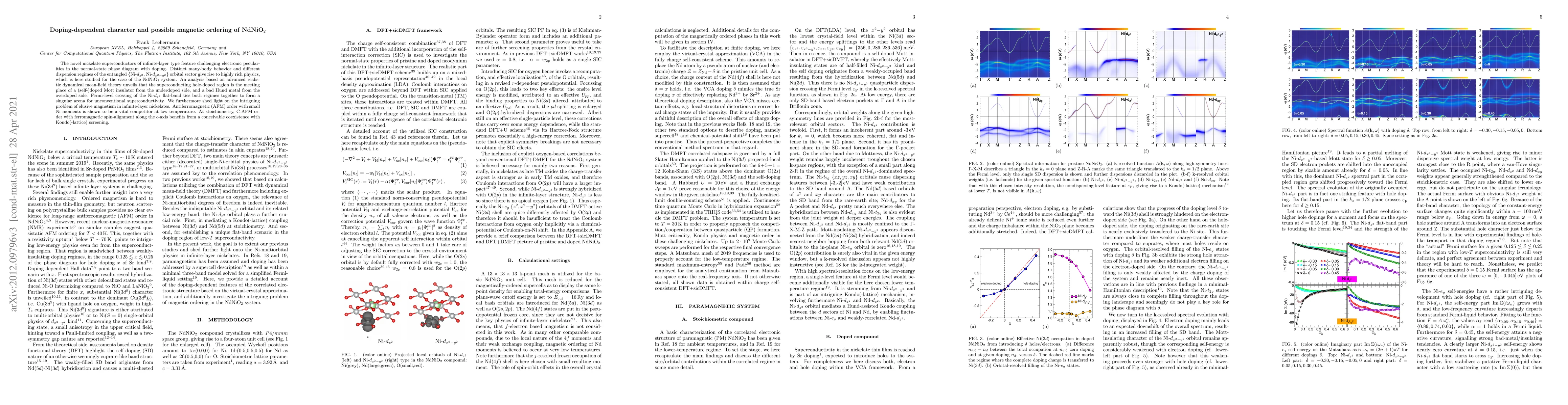 Thumbnail for Doping-dependent character and possible magnetic ordering of NdNiO$_2$
