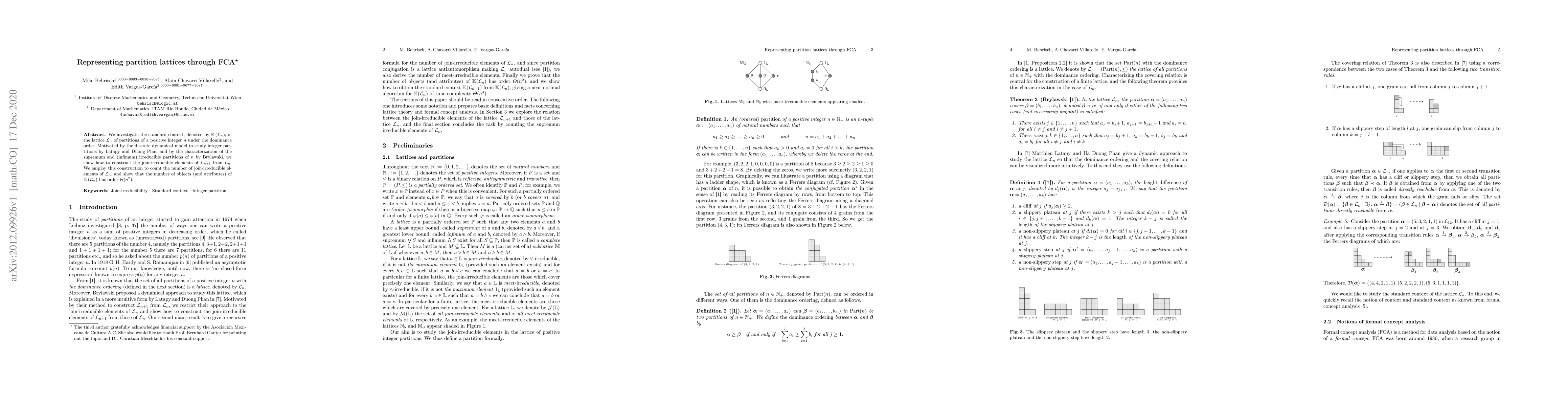 Thumbnail for Representing partition lattices through FCA