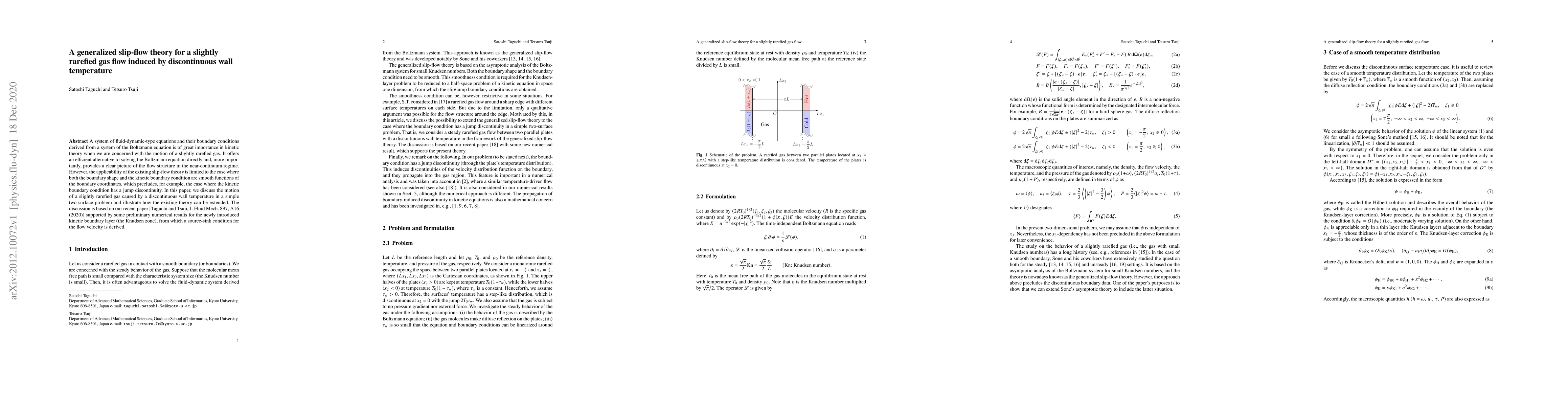Thumbnail for A generalized slip-flow theory for a slightly rarefied gas flow induced
  by discontinuous wall temperature