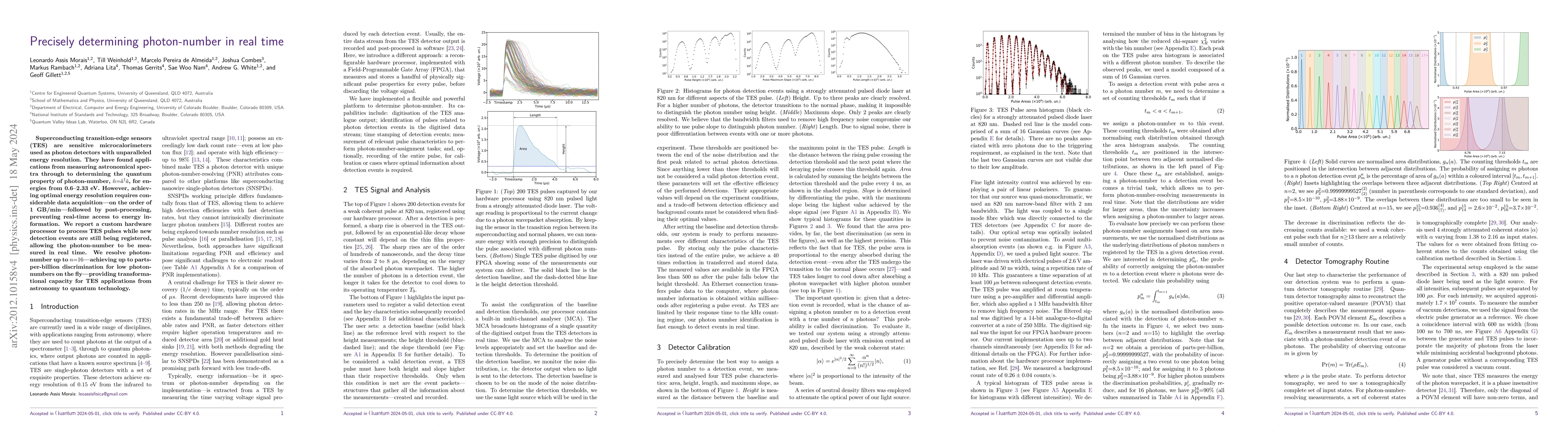 Thumbnail for Precisely determining photon-number in real-time