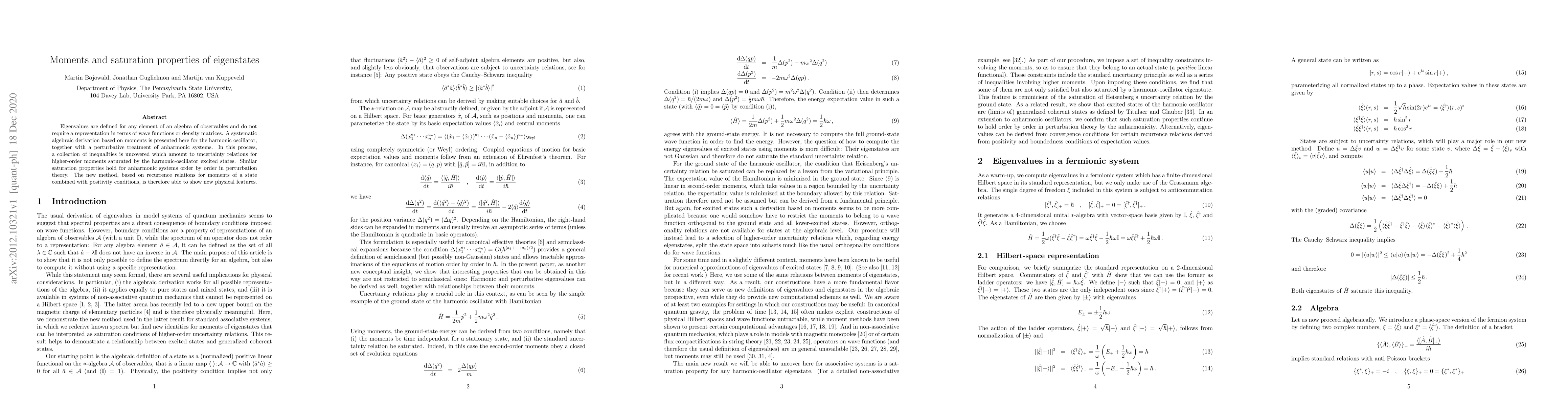 Thumbnail for Moments and saturation properties of eigenstates