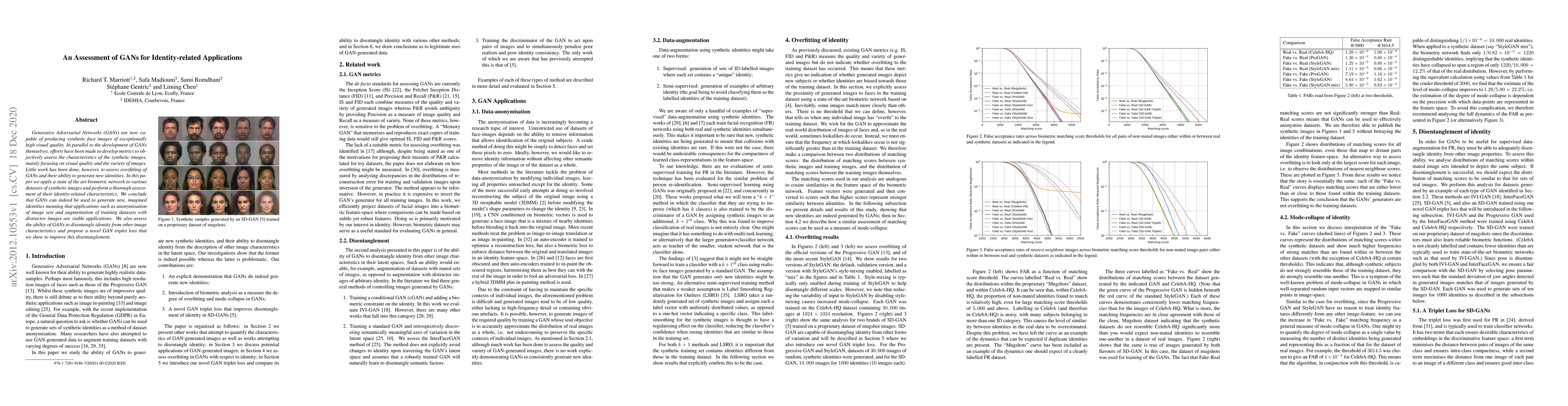 Thumbnail for An Assessment of GANs for Identity-related Applications