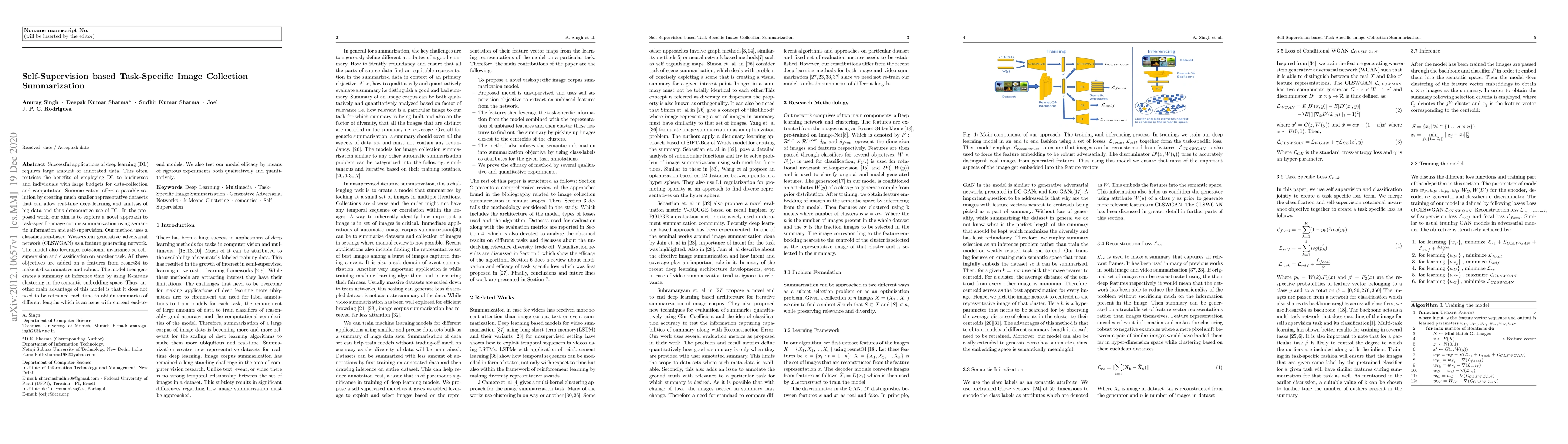Thumbnail for Self-Supervision based Task-Specific Image Collection Summarization