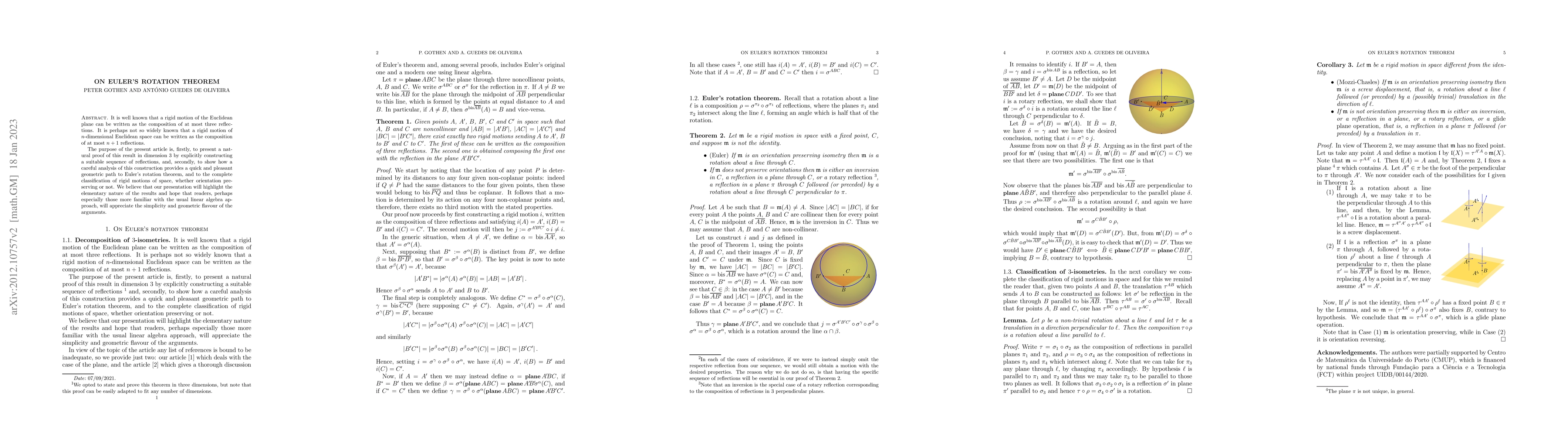 Thumbnail for On Euler's rotation theorem
