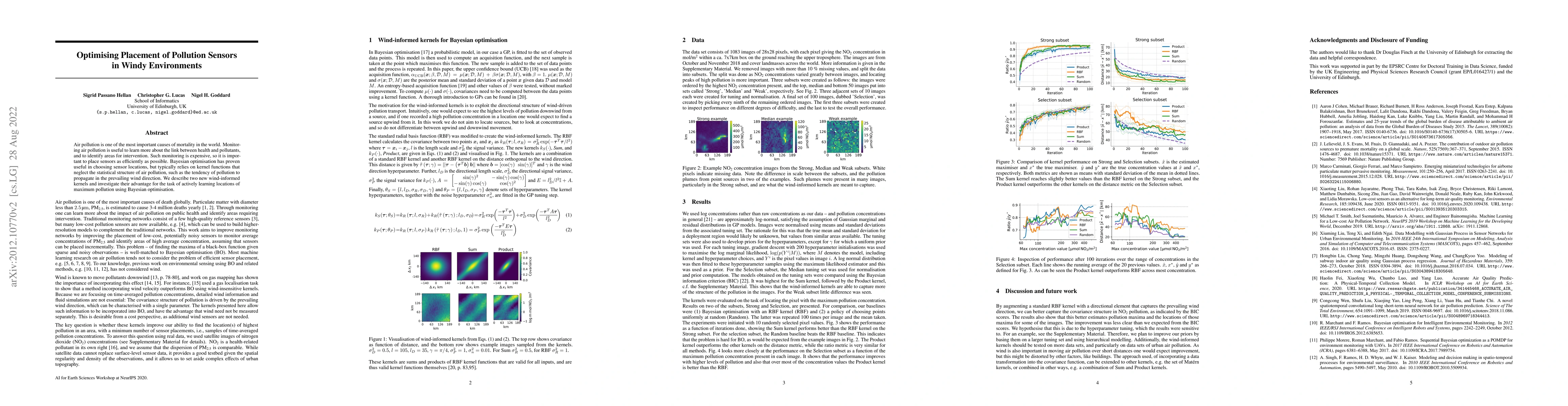 Thumbnail for Optimising Placement of Pollution Sensors in Windy Environments