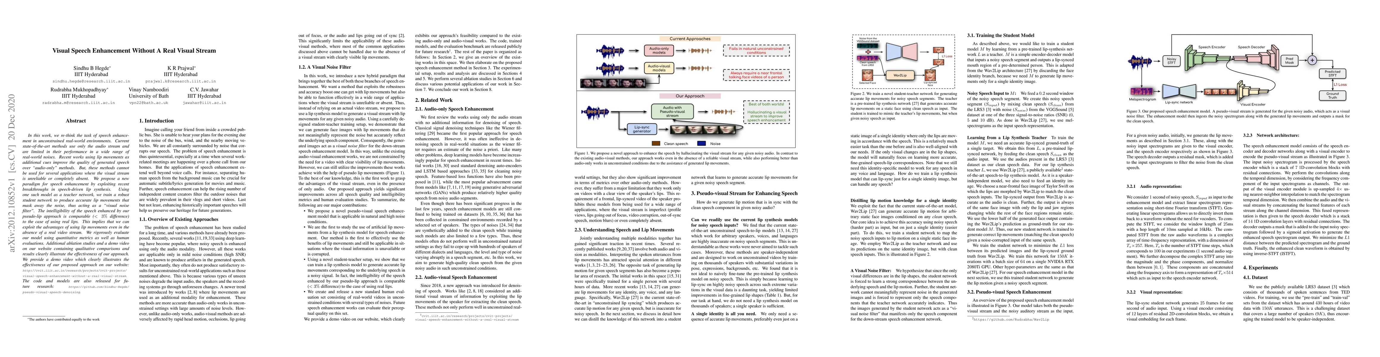 Thumbnail for Visual Speech Enhancement Without A Real Visual Stream