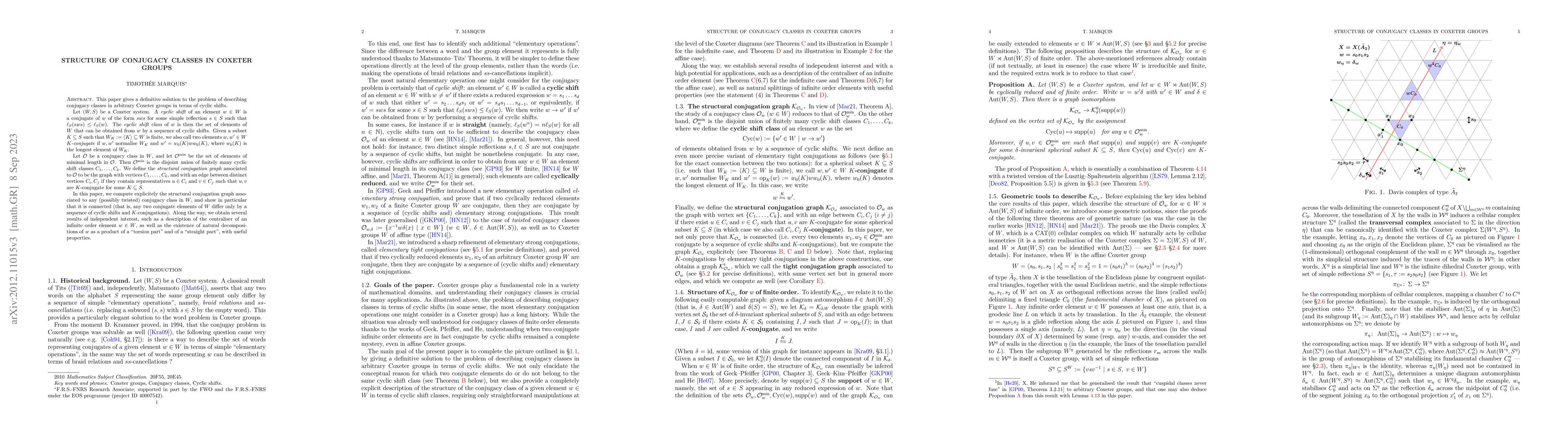 Thumbnail for Structure of conjugacy classes in Coxeter groups
