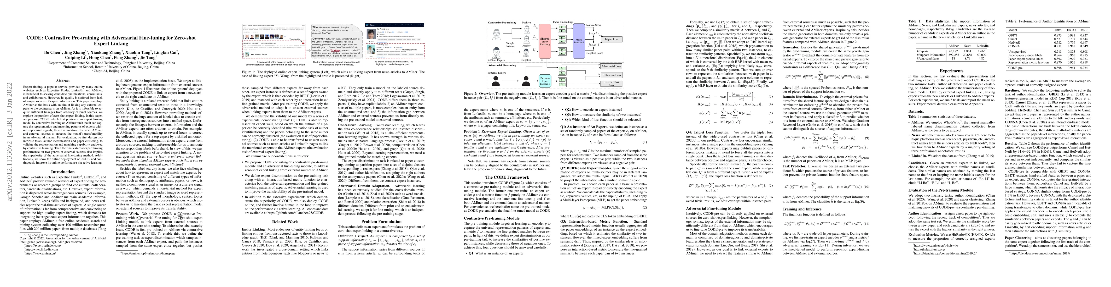 Thumbnail for CODE: Contrastive Pre-training with Adversarial Fine-tuning for
  Zero-shot Expert Linking