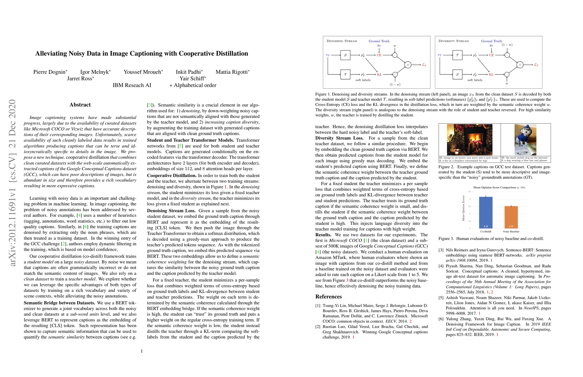 Thumbnail for Alleviating Noisy Data in Image Captioning with Cooperative Distillation