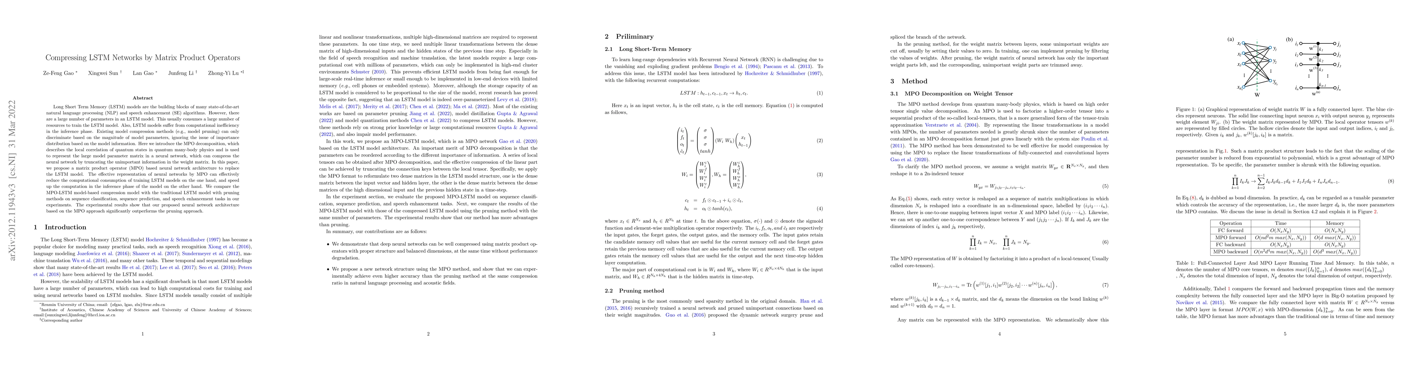 Thumbnail for Compressing LSTM Networks by Matrix Product Operators