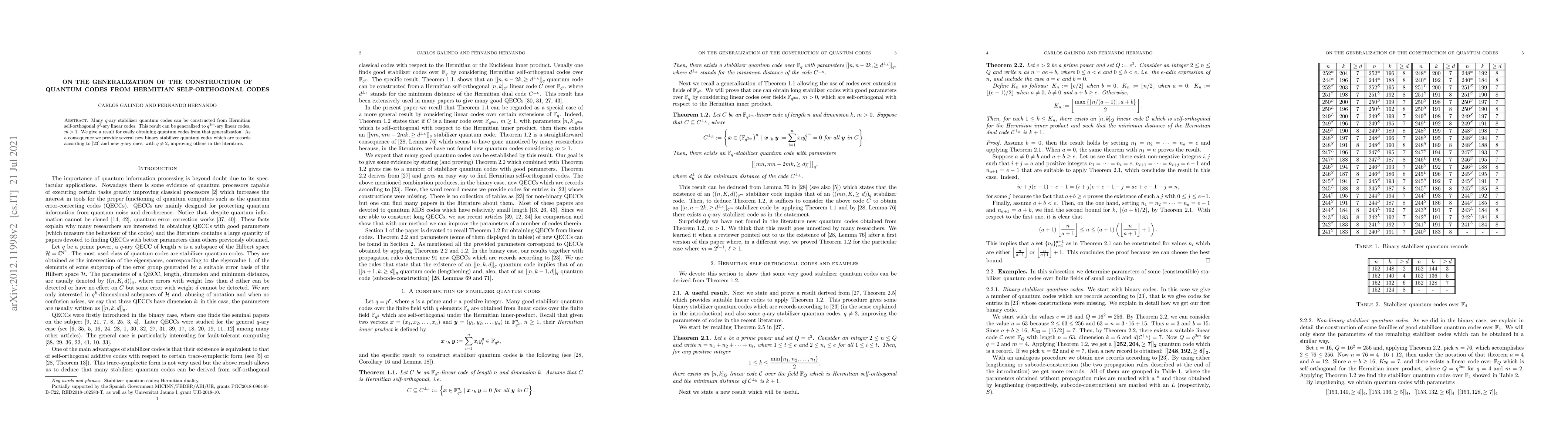 Thumbnail for On the generalization of the construction of quantum codes from
  Hermitian self-orthogonal codes