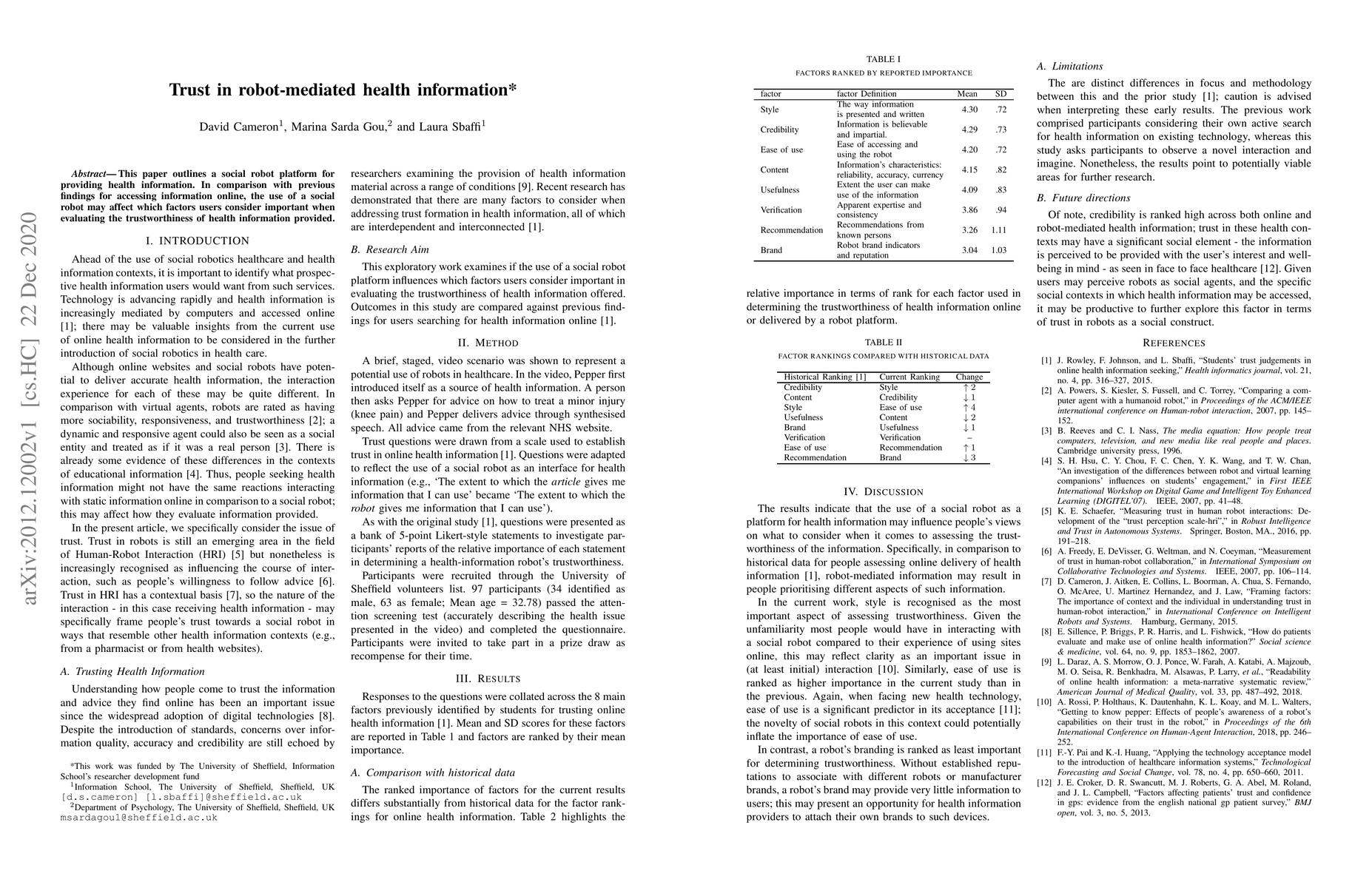 Thumbnail for Trust in robot-mediated health information