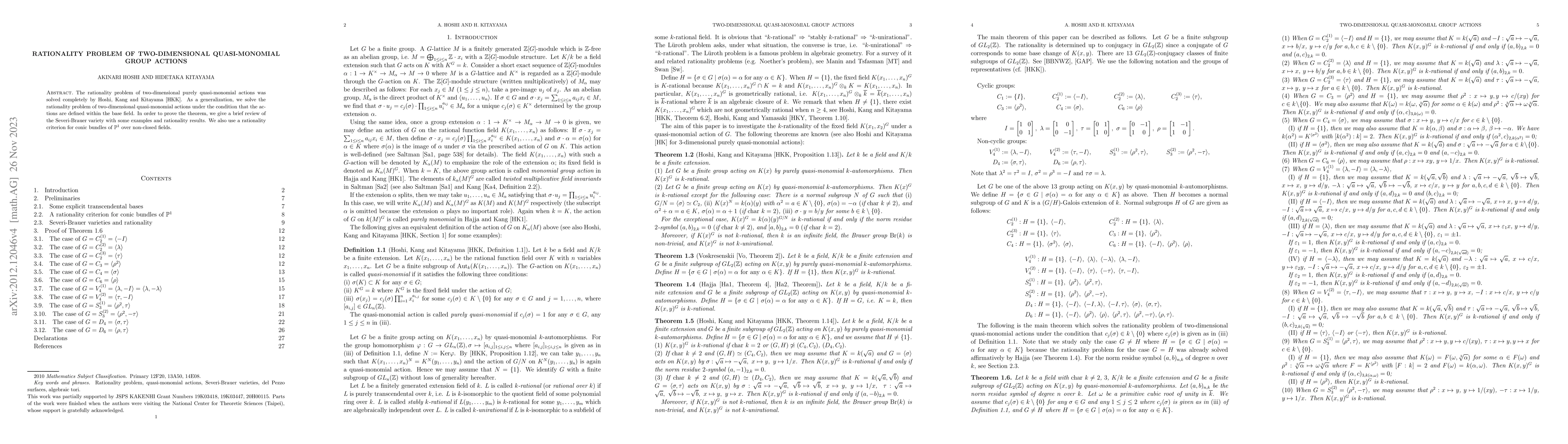 Thumbnail for Rationality problem of two-dimensional quasi-monomial group actions