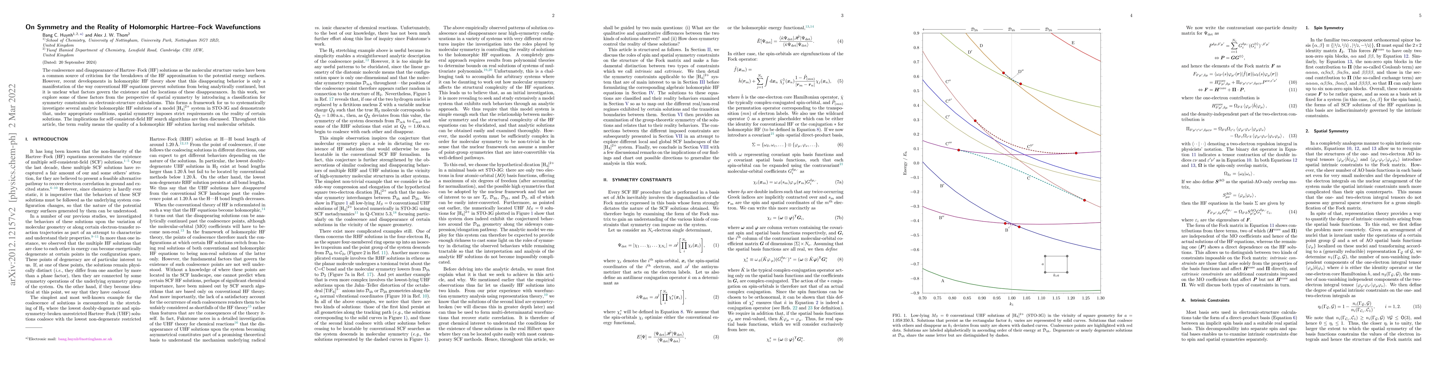 Thumbnail for On Symmetry and the Reality of Holomorphic Hartree--Fock Wavefunctions