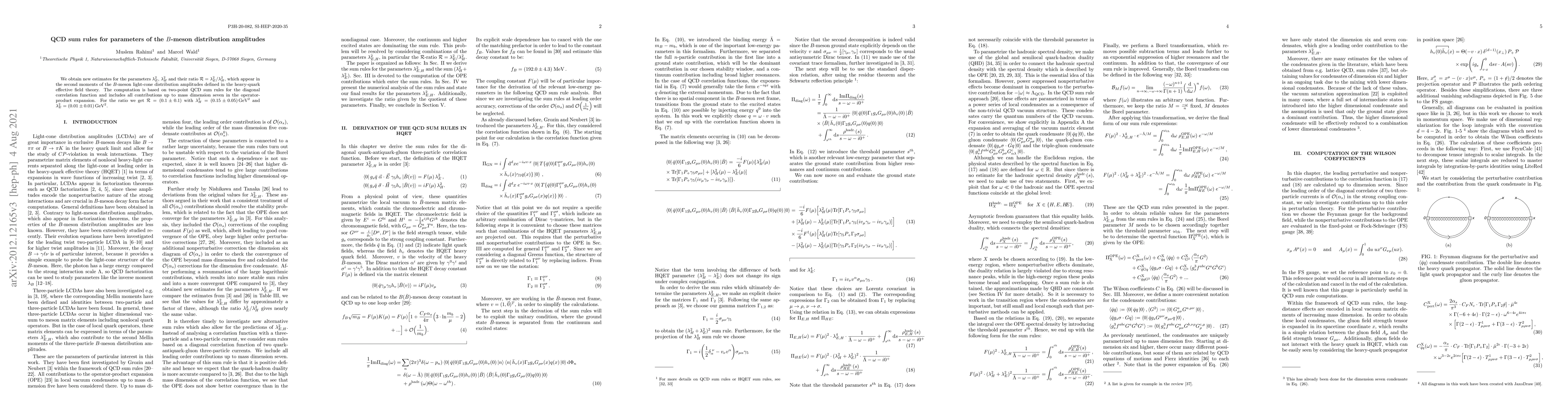 Thumbnail for QCD sum rules for parameters of the $B$-meson distribution amplitudes