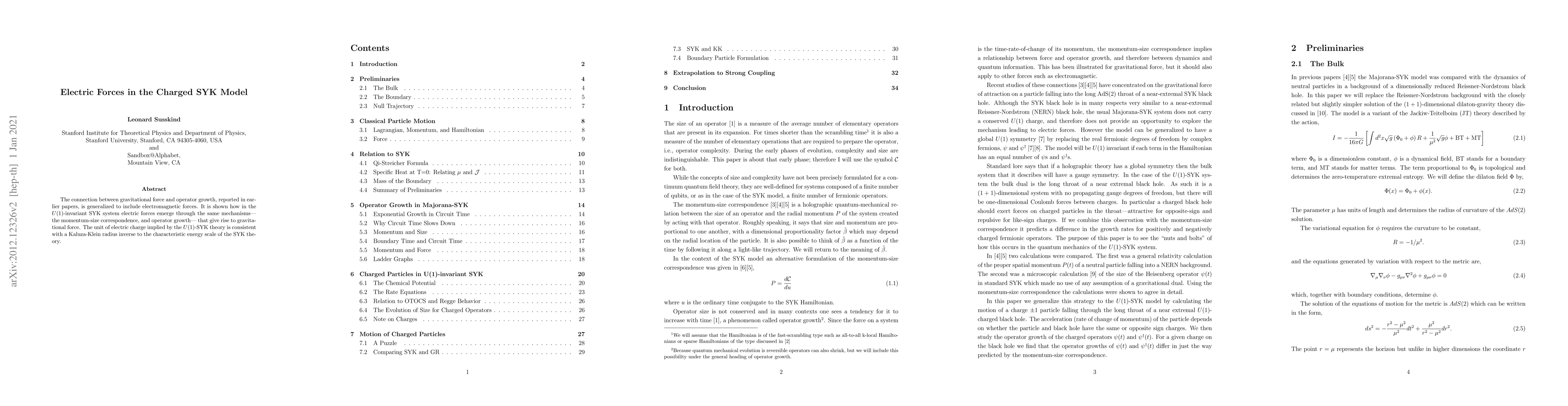 Thumbnail for Electric Forces in the Charged SYK Model