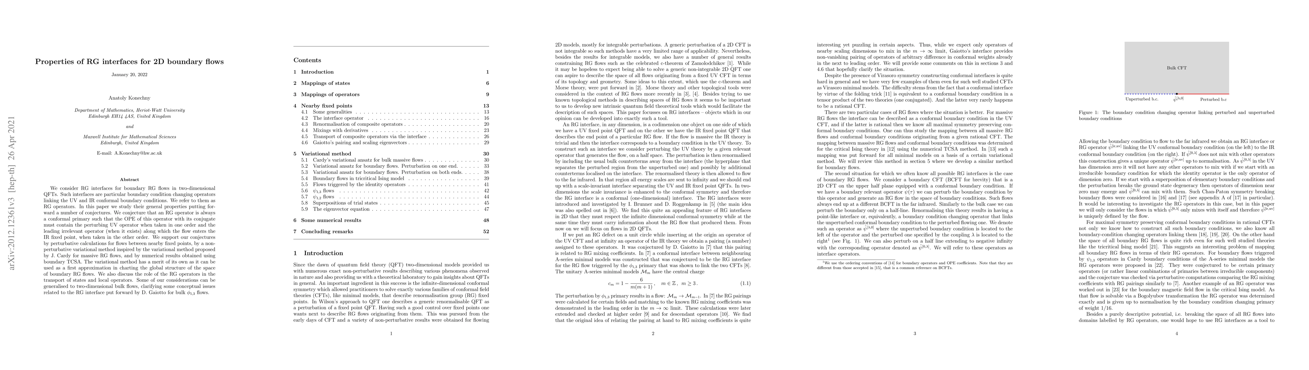 Thumbnail for Properties of RG interfaces for 2D boundary flows