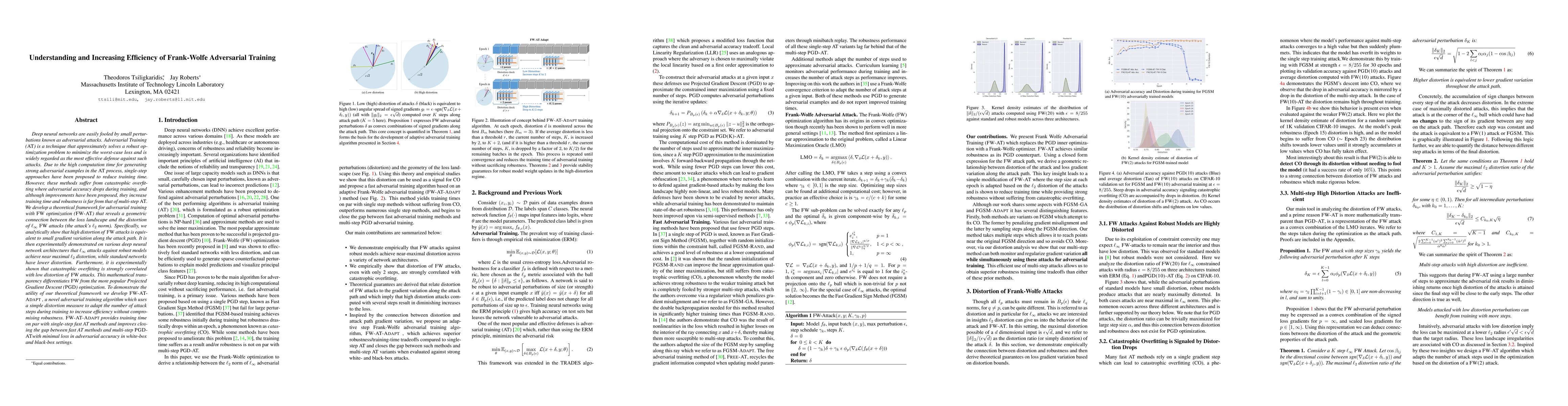 Thumbnail for Understanding and Increasing Efficiency of Frank-Wolfe Adversarial
  Training