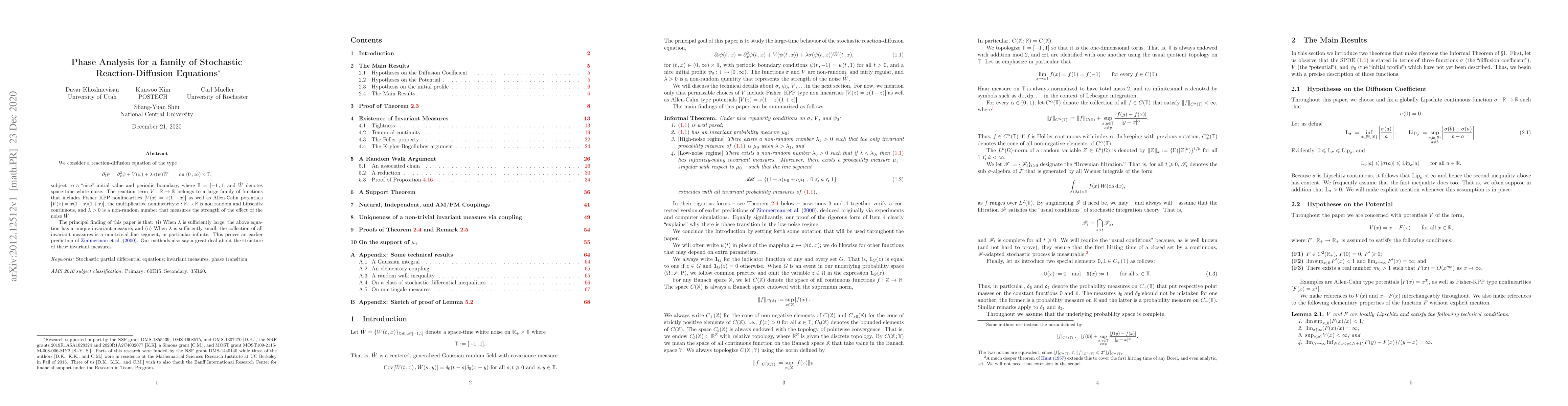 Thumbnail for Phase Analysis for a family of Stochastic Reaction-Diffusion Equations