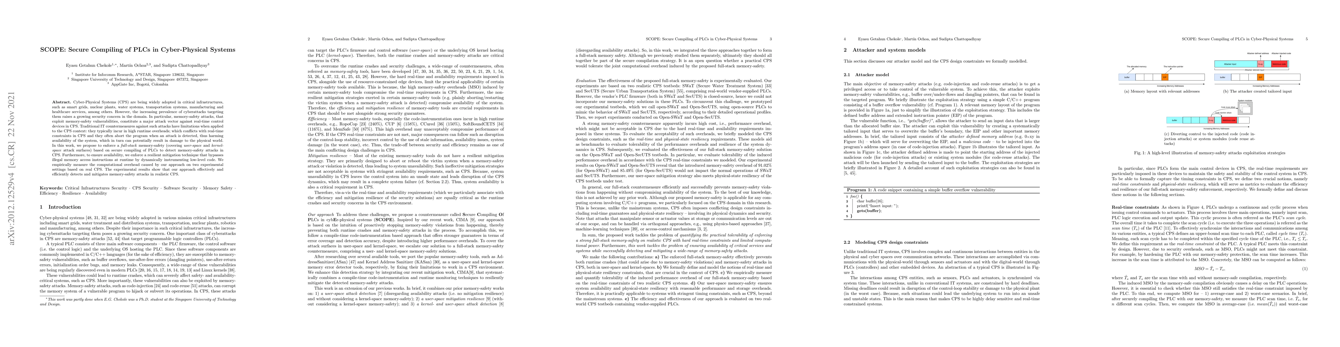 Thumbnail for SCOPE: Secure Compiling of PLCs in Cyber-Physical Systems