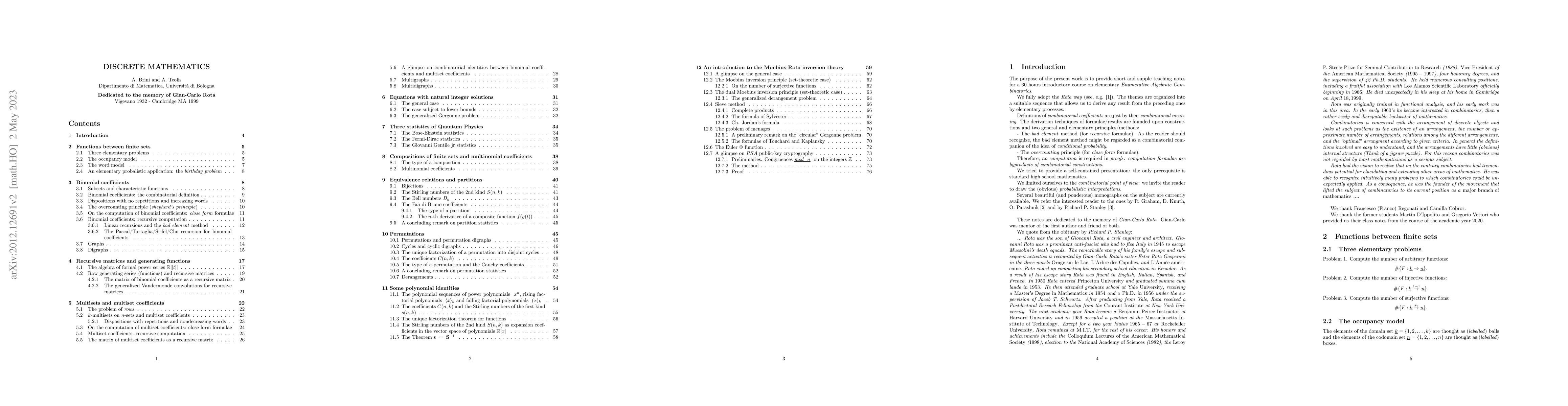 Thumbnail for Discrete Mathematics