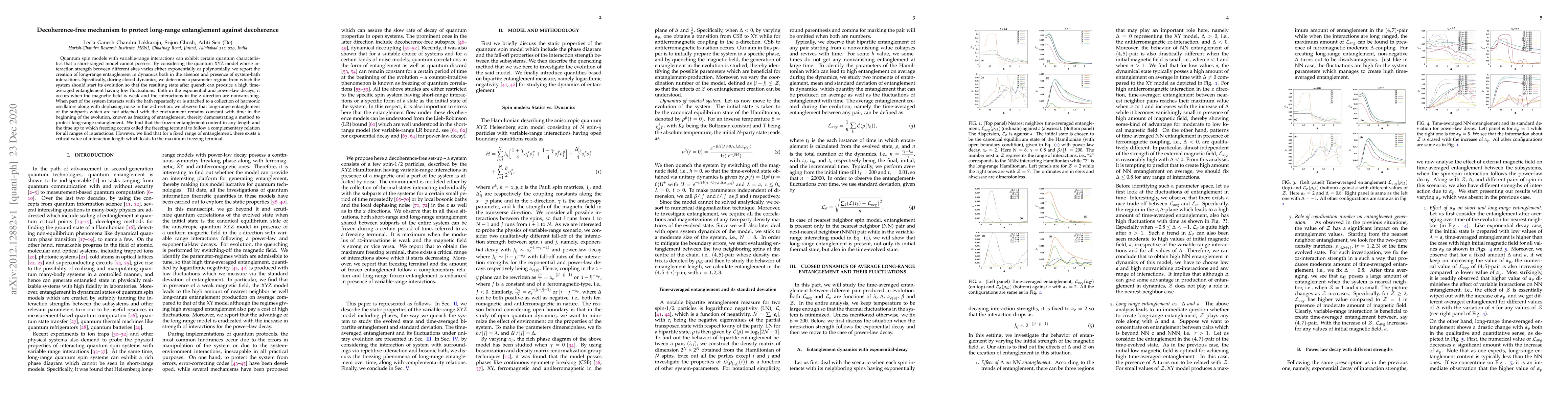 Thumbnail for Decoherence-free mechanism to protect long-range entanglement against
  decoherence