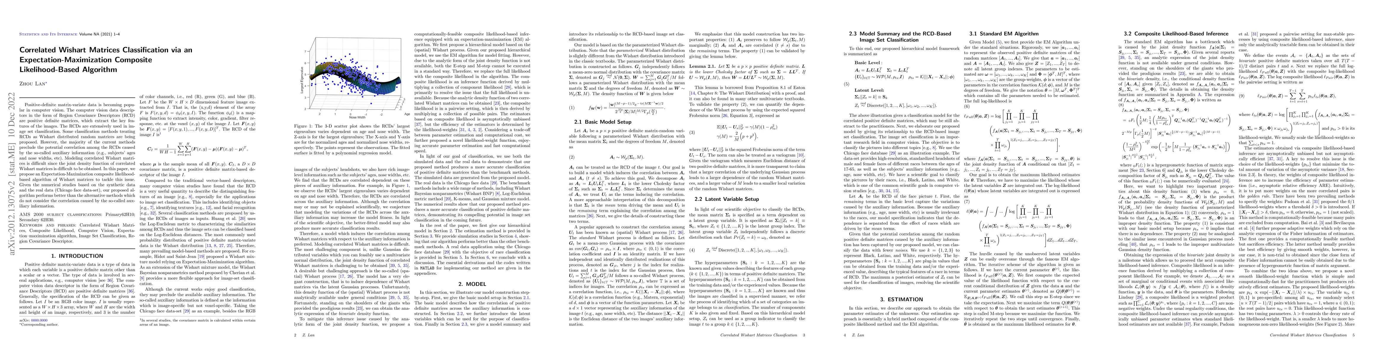 Thumbnail for Correlated Wishart Matrices Classification via an
  Expectation-Maximization Composite Likelihood-Based Algorithm